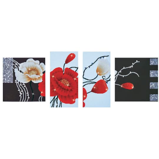 Diamond Dotz® Art Deco Poppies Diamond Painting Kit